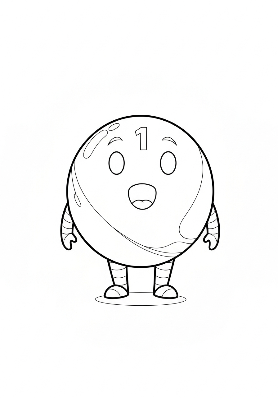 Colouring page line art of Q1.